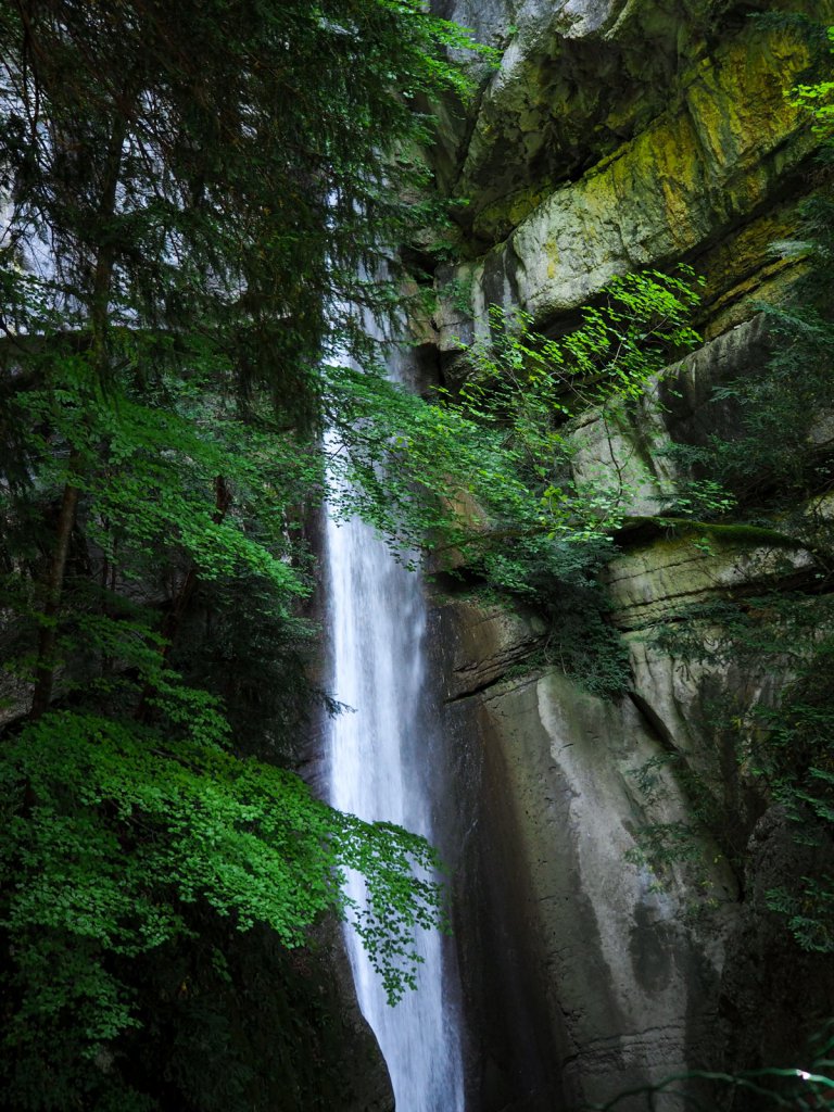 The Angon waterfall near Annecy