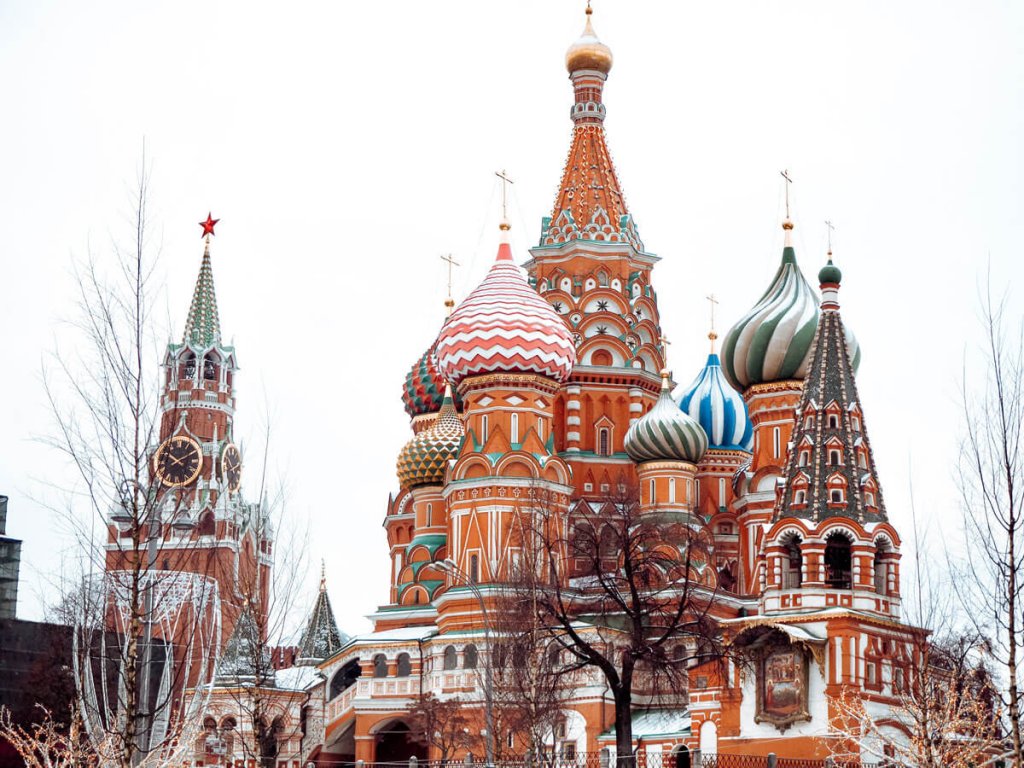 La cathédrale de Saint-Basile-le-Bienheureux , Moscou