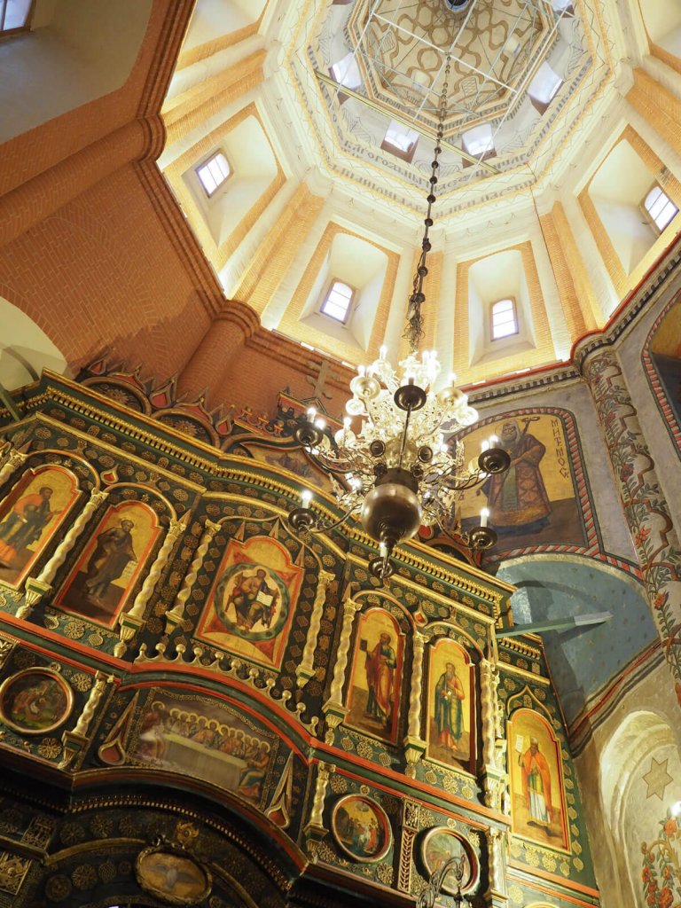 Intérieur de la cathédrale Basile-le-Bienheureux à Moscou