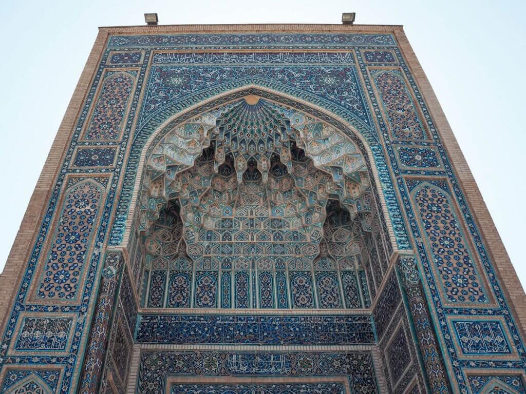 façade su Mauselée Gur-E-Amir - Samarcande