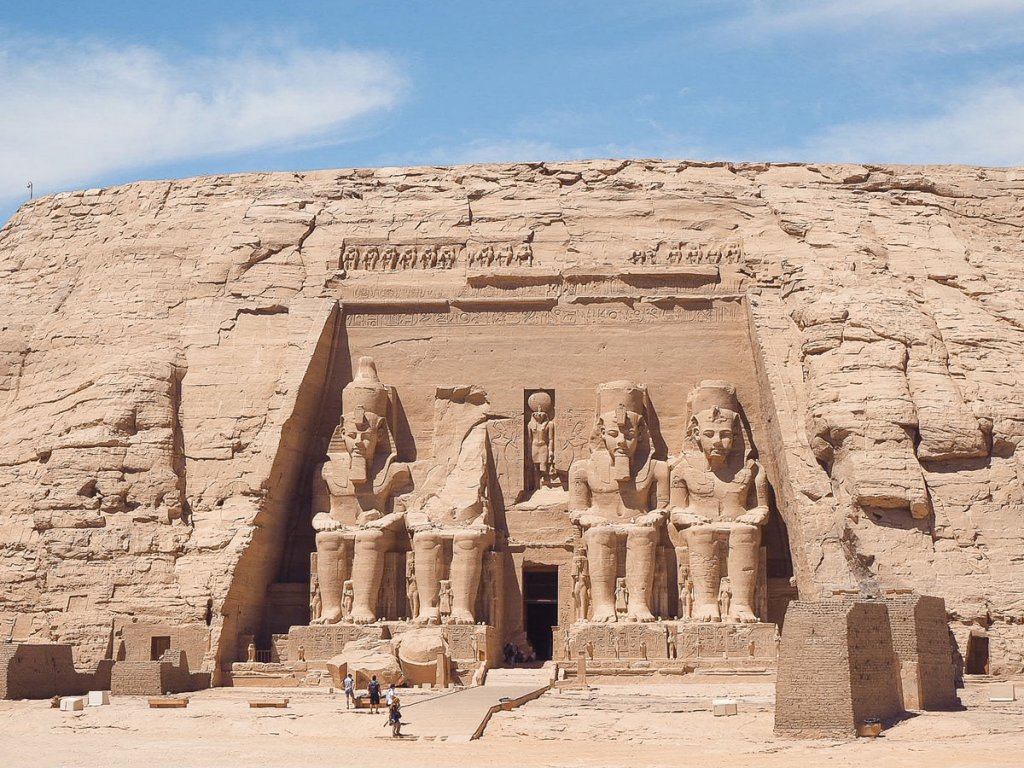 le temple d'Abou Simbel 