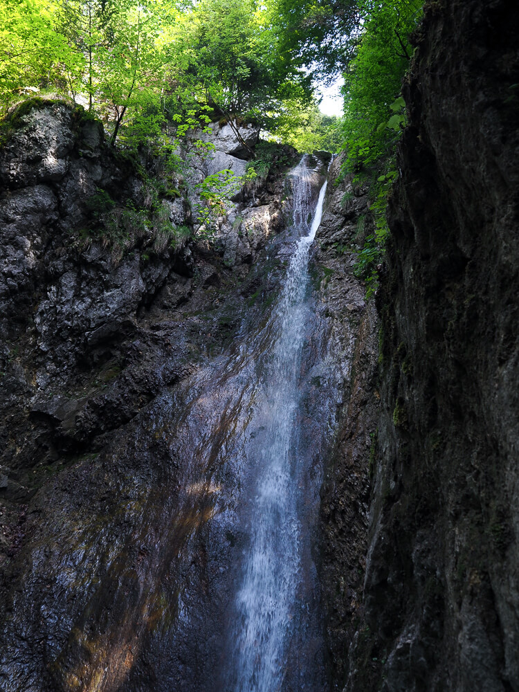 The Dard waterfall in Villaz, early Summer