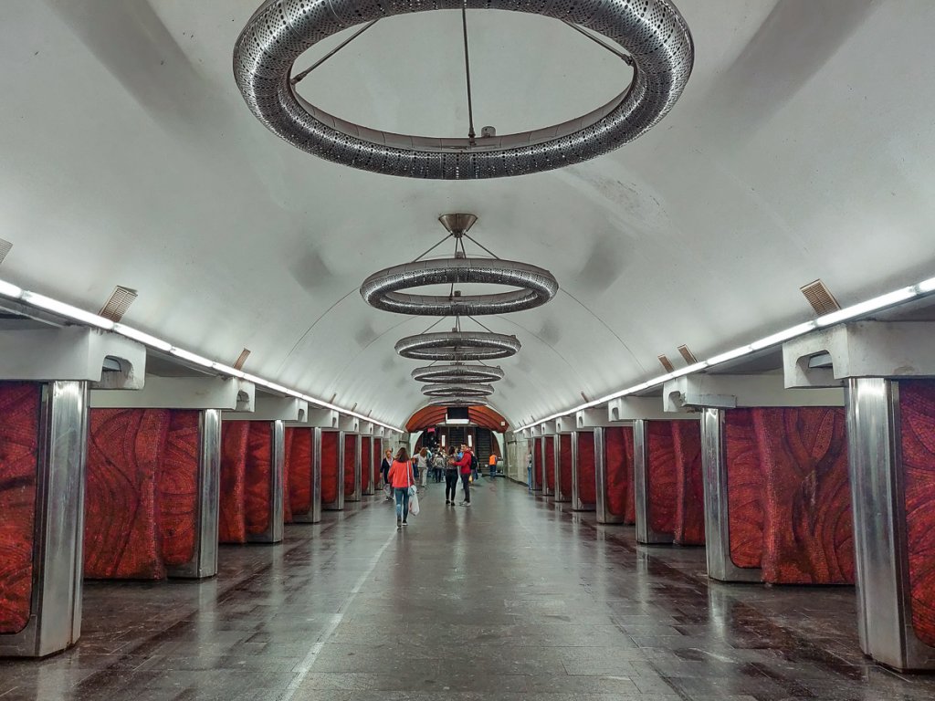 les plus belles stations de métro de Kiev - Ukrayina station
