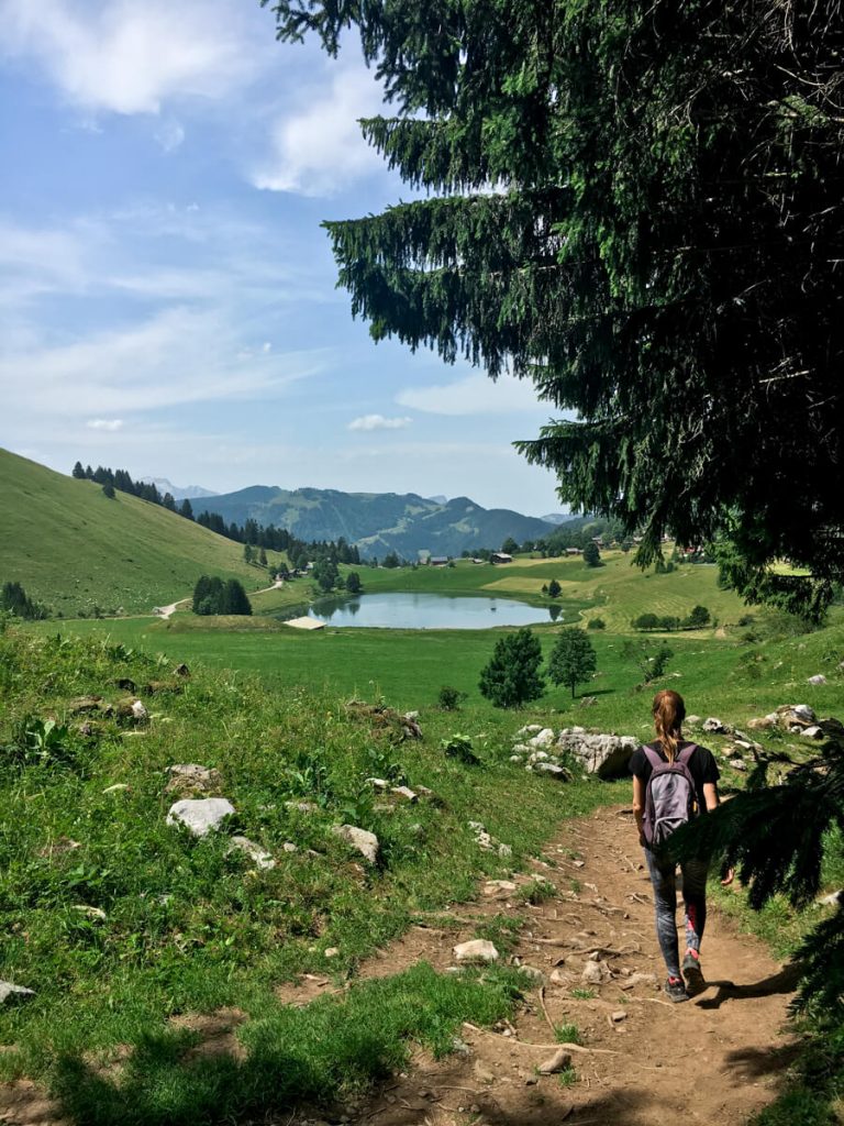 Sentier près du lac des Confins