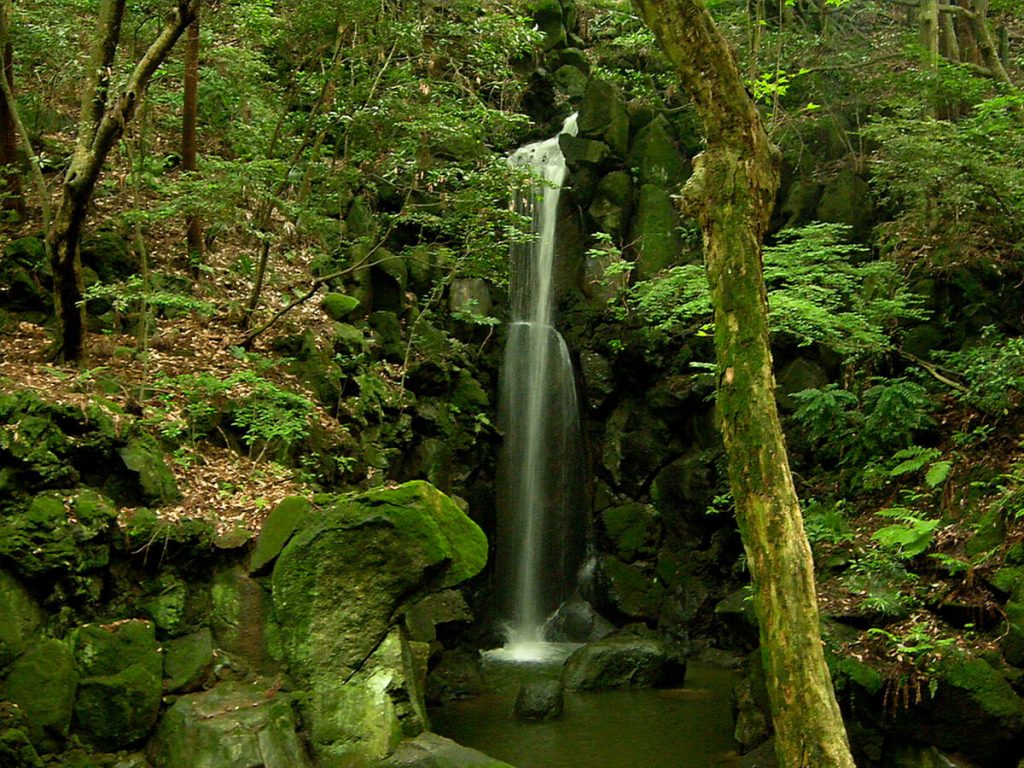 yuhi no taki waterfall in Narita san Shinsho-ji park