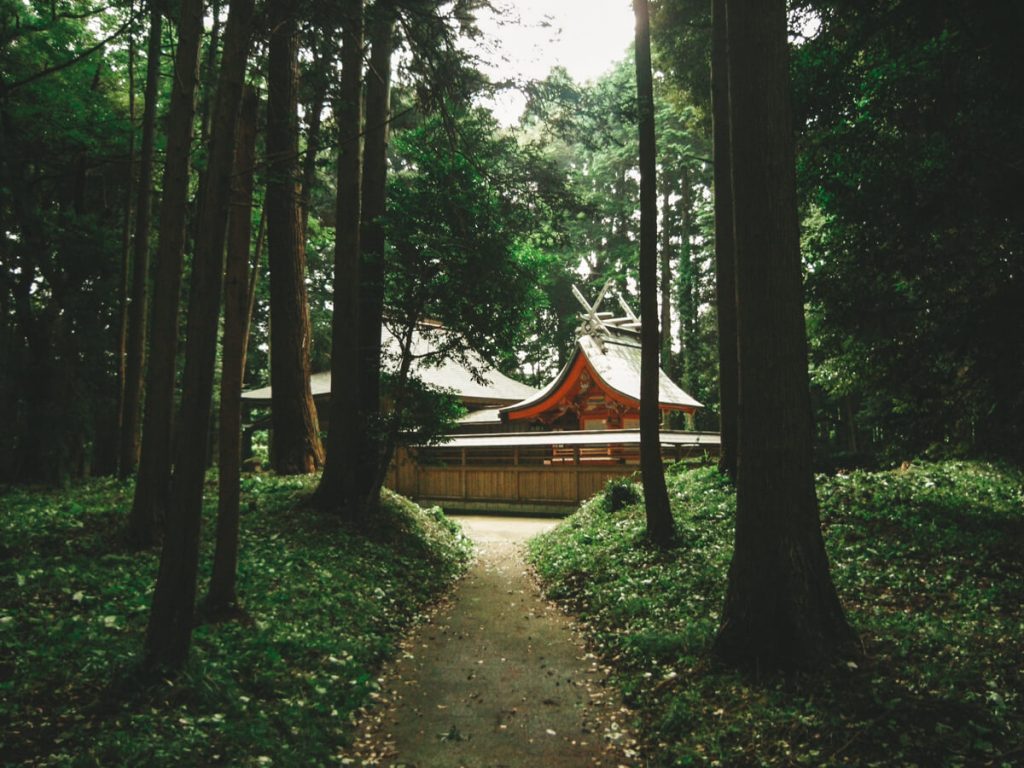 Le sanctuaire Takaten jinja à Aawara