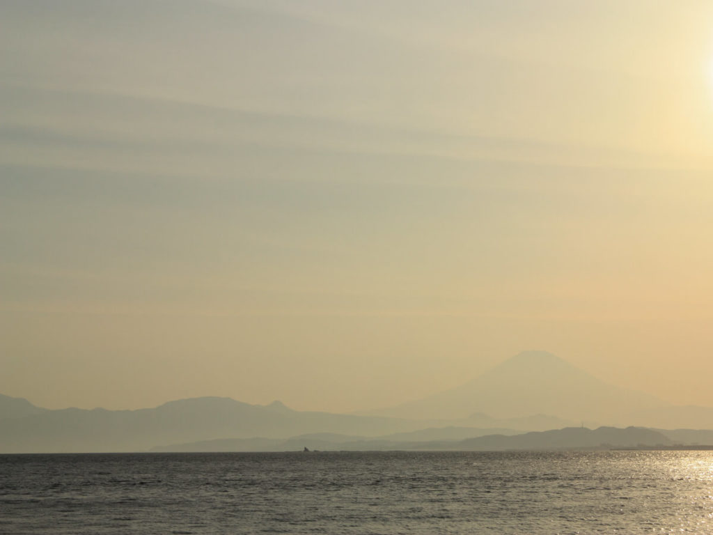 Vue du Mont Fuji depuis Enoshima