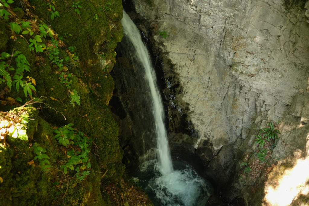 le haut de la cascade de Seythenex
