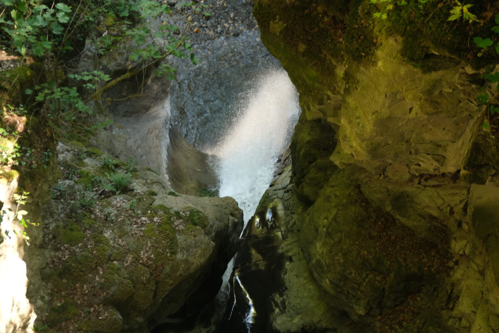 le haut de la cascade de Seythenex