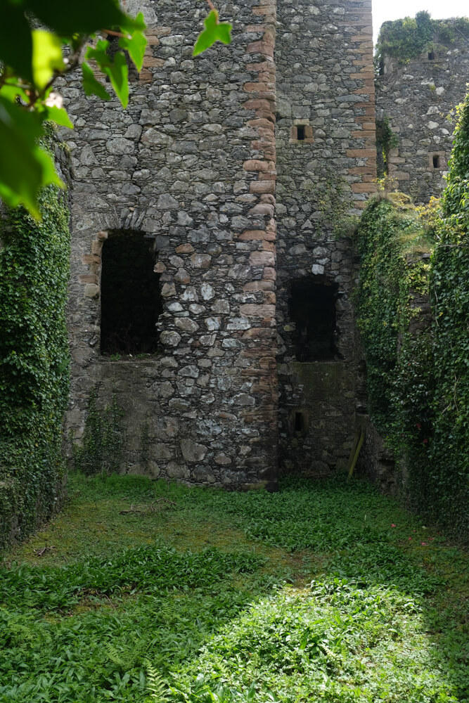 ruines du chateau Castle Kennedy, Ayrshire