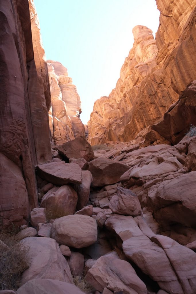 Canyon dans le désert Hisma