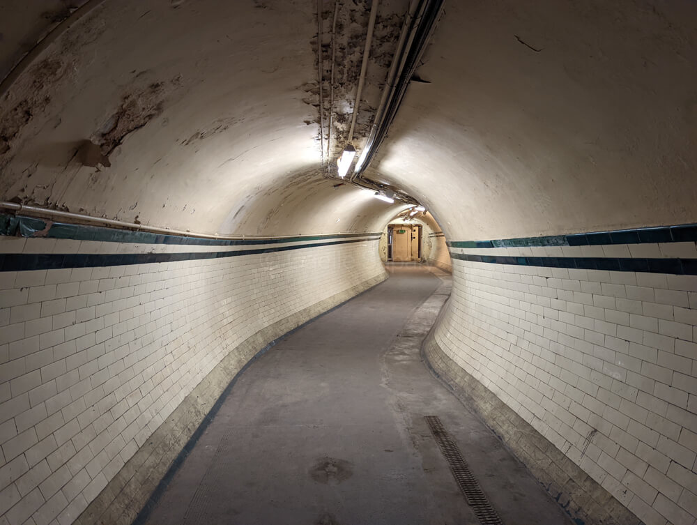 tunnel de la station de métro désaffectée Aldwych