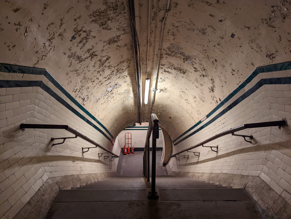 tunnel de la station de métro Aldwych