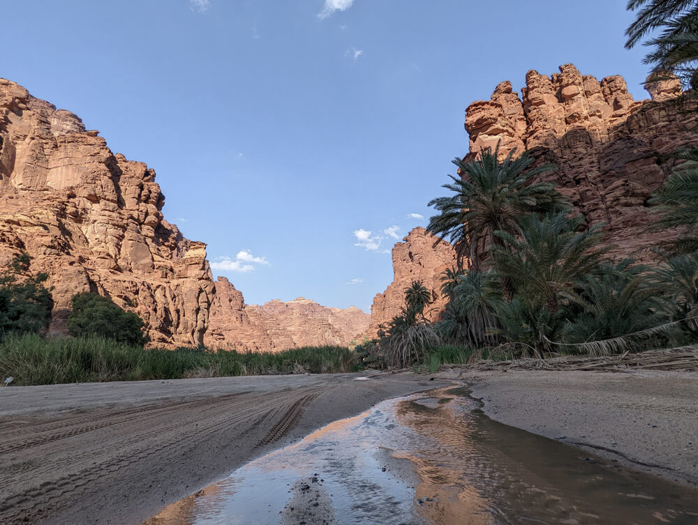rivière dans le Wadi Disah 