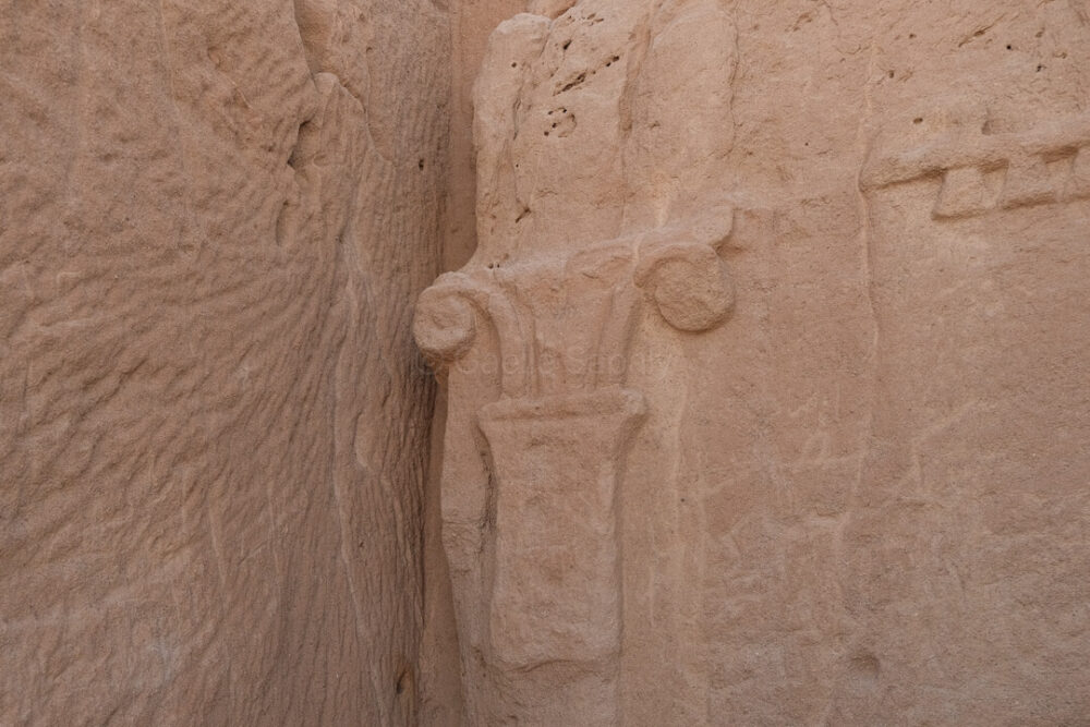 façades ornées sur une tombe Midian